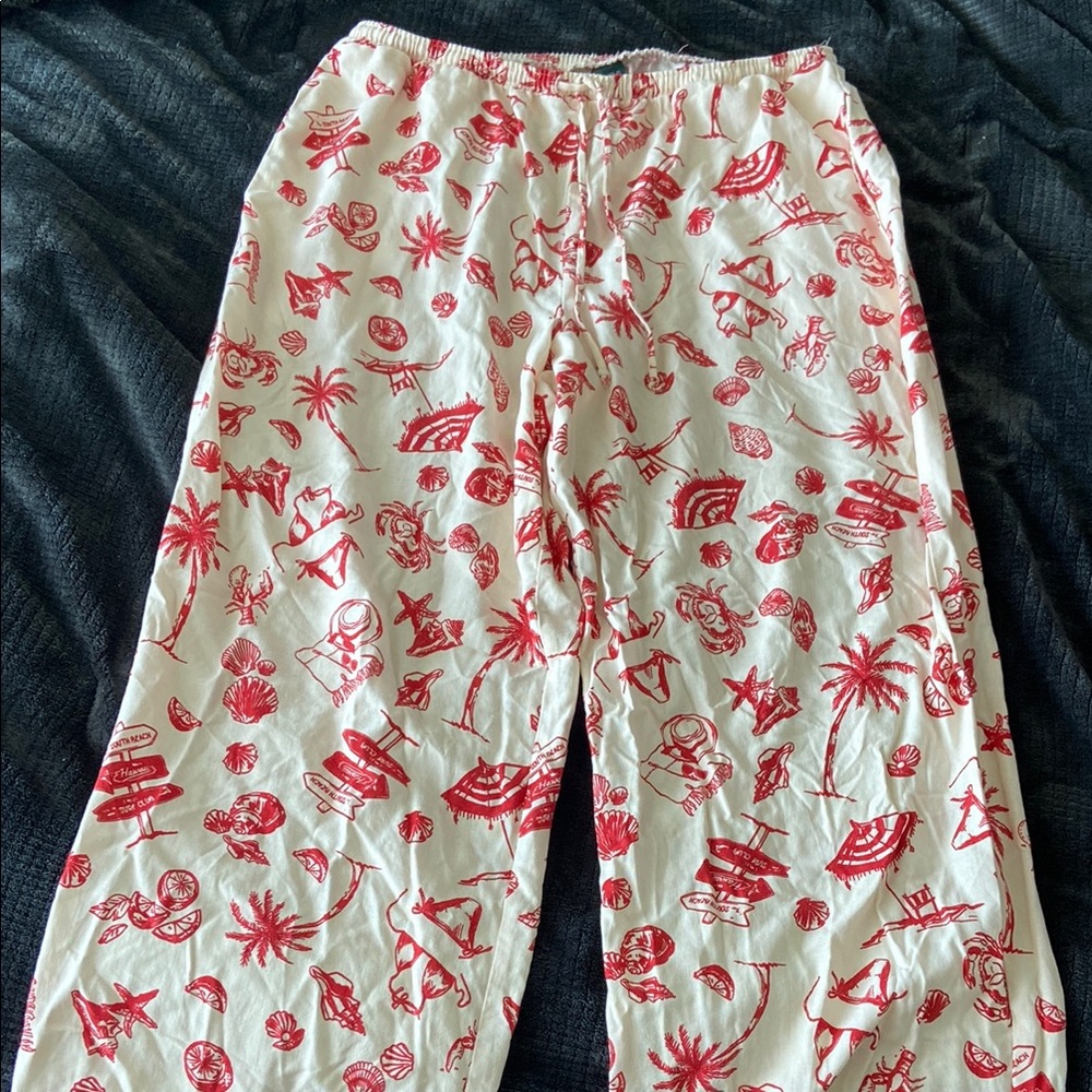 Wild Fable Red and White Patterned Fabric